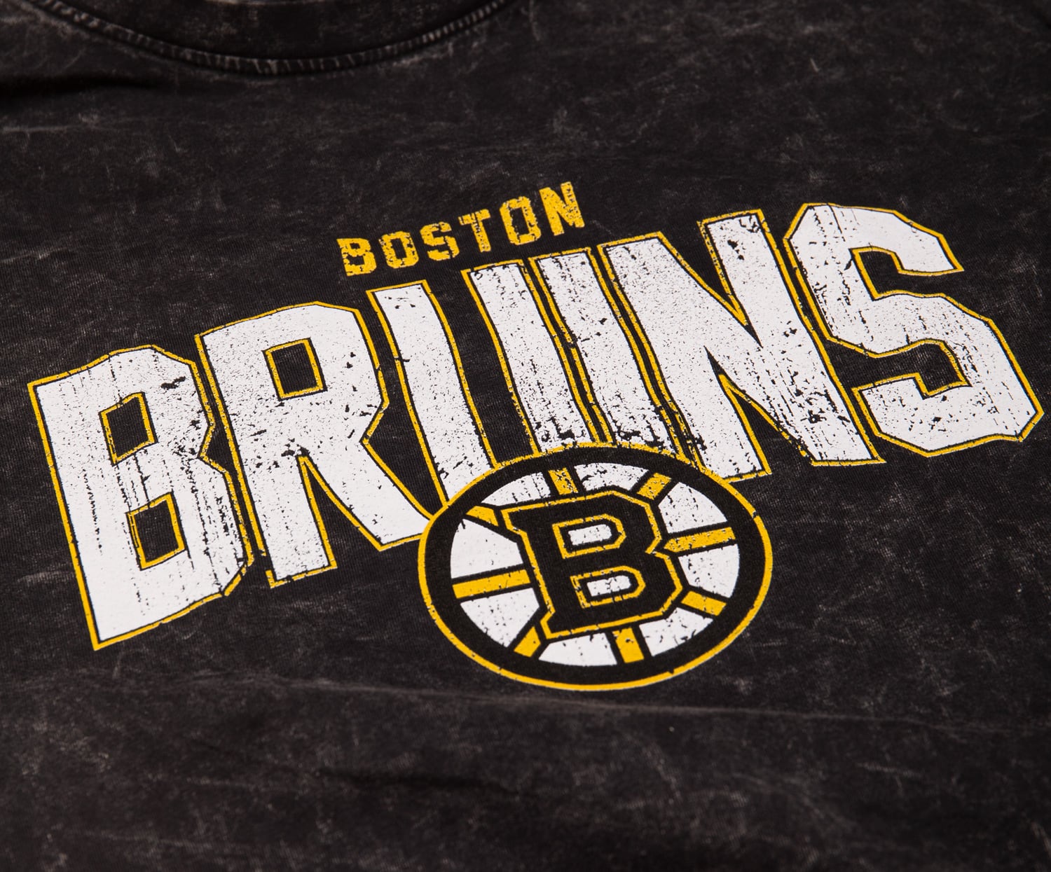 NHL Boston Bruins Womens Short Sleeve V-Neck T-Shirt Black Small