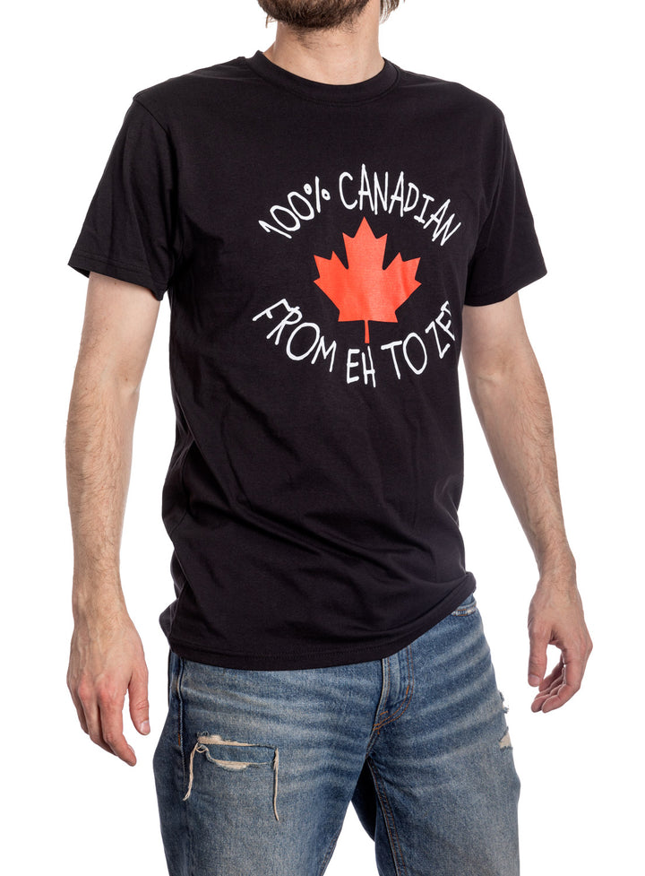 Canada "100% Canadian From Eh to Zed" T-Shirt