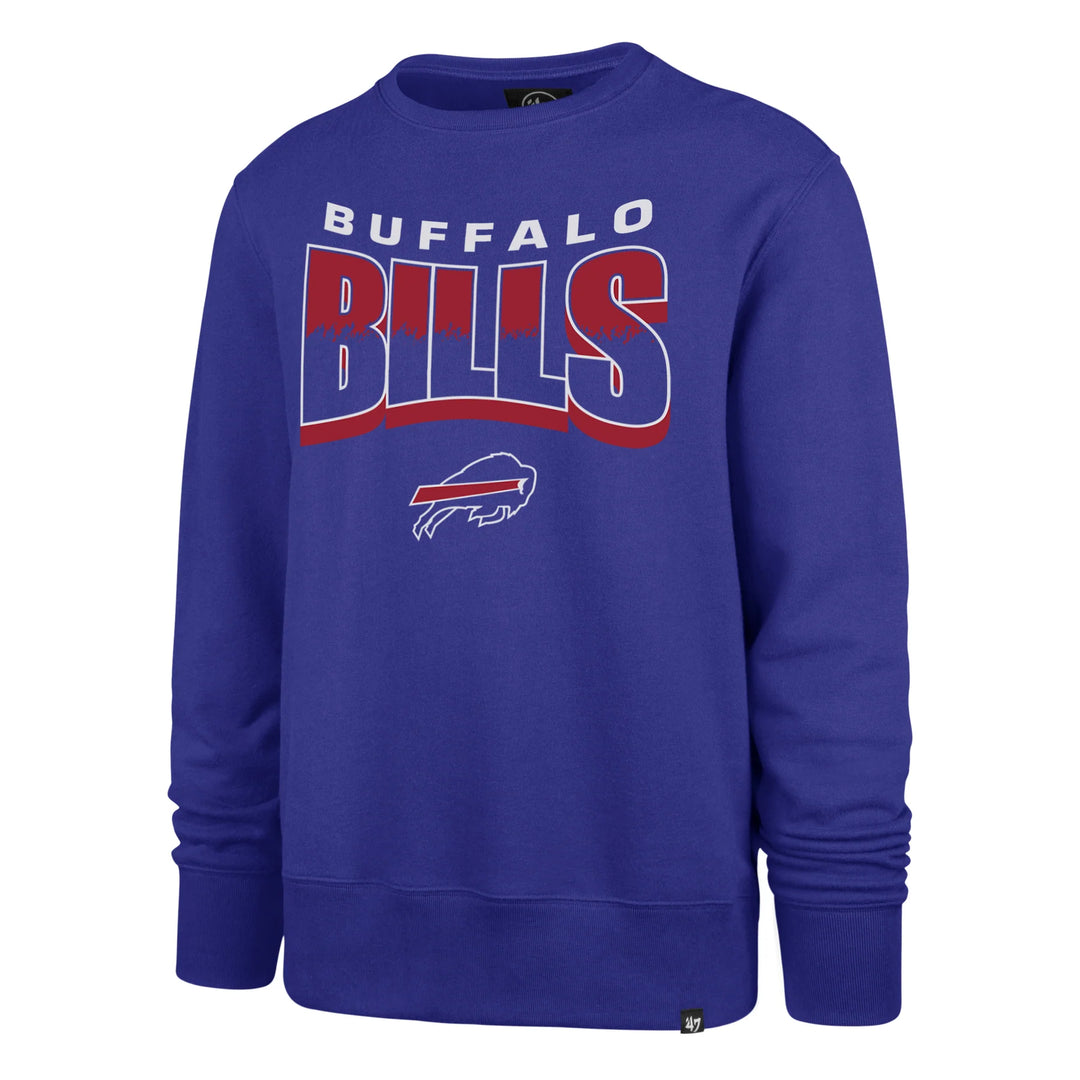 Official Licensed NFL Buffalo Bills Brush by '47 Headline Crewneck fleece