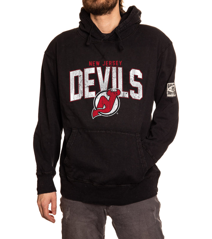 Official NHL licensed New Jersey Devils Unisex Acid Wash Hoodie