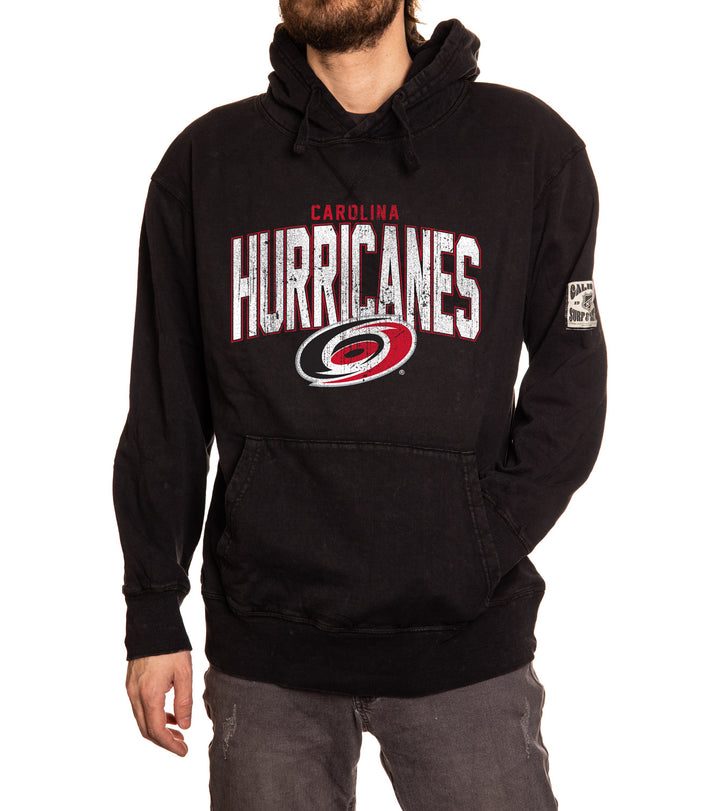 Official NHL licensed Carolina Hurricanes Unisex Acid Wash Hoodie