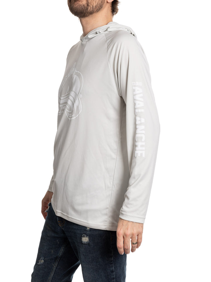 Colorado Avalanche Hooded Rashguard with UV Protection