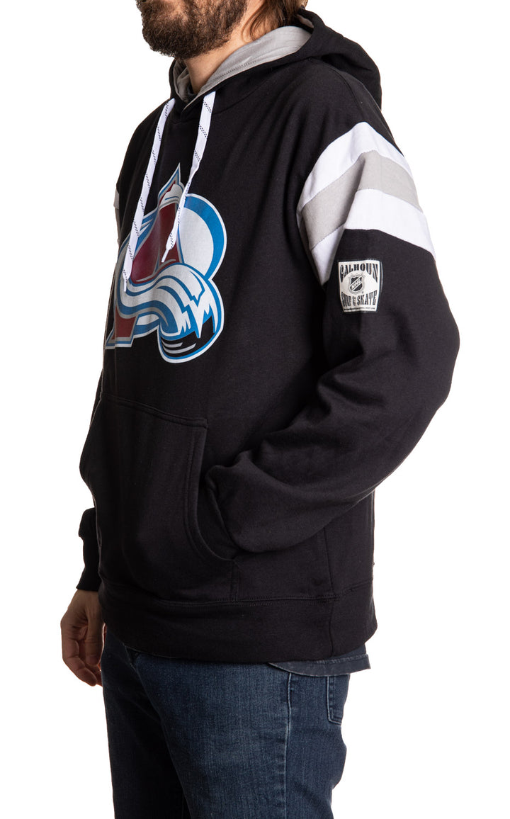 Colorado Avalanche Varsity Retro Style Hoodie