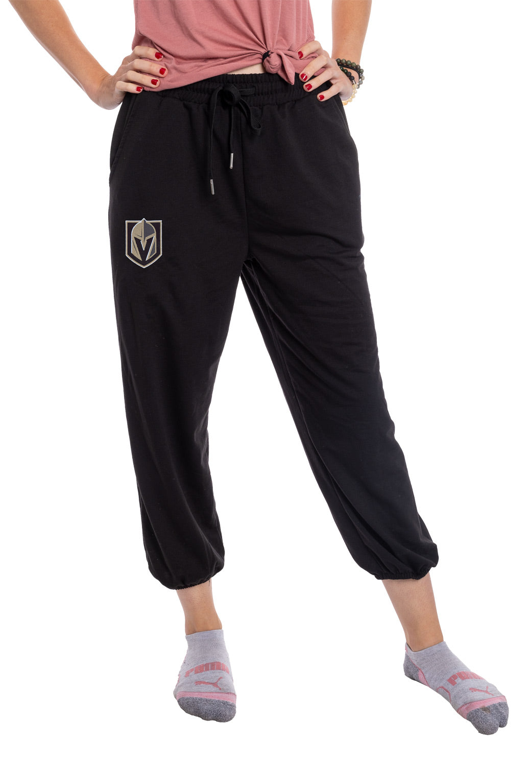 NHL licensed Vegas Golden Knights Ladies Cropped Joggers – Calhoun Store