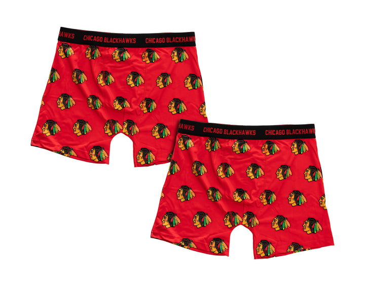 Official NHL Chicago Blackhawks Boxer Briefs 2pk