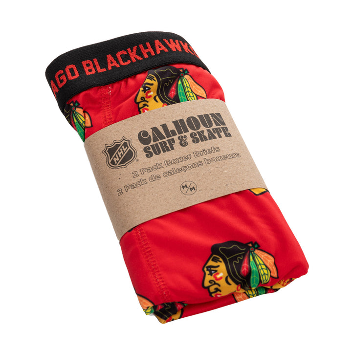 Official NHL Chicago Blackhawks Boxer Briefs 2pk