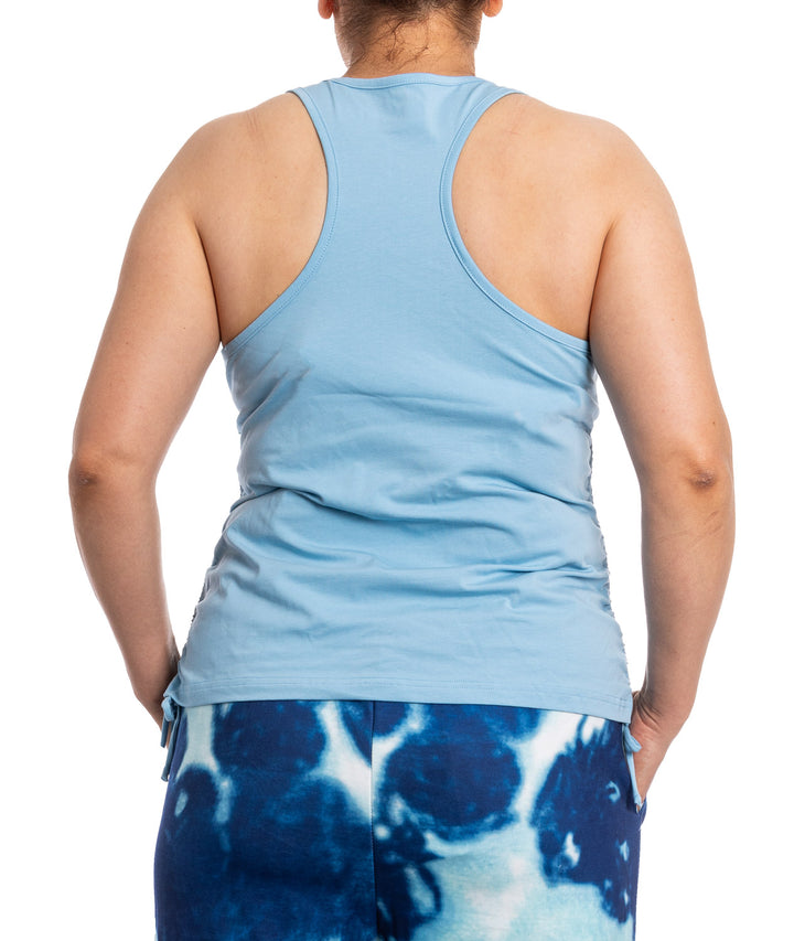 Ladies Active Tank in Denim Blue