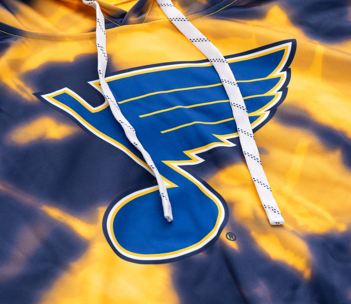 Official NHL licensed St. Louis Blues Tie Dye Sublimation Hoodie