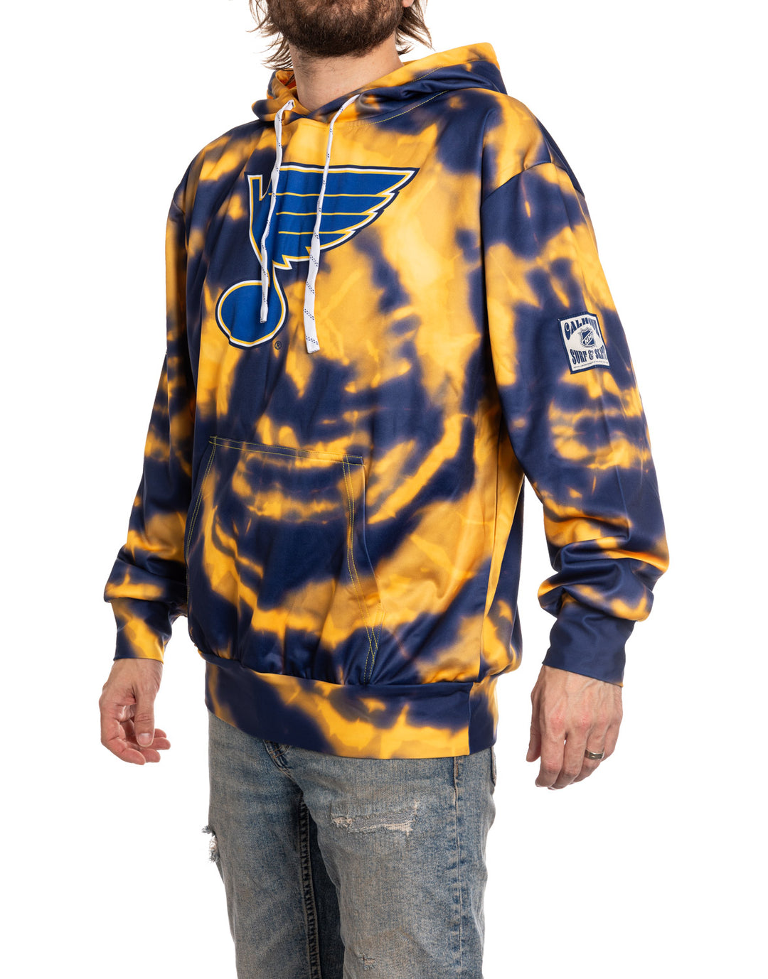 Official NHL licensed St. Louis Blues Tie Dye Sublimation Hoodie