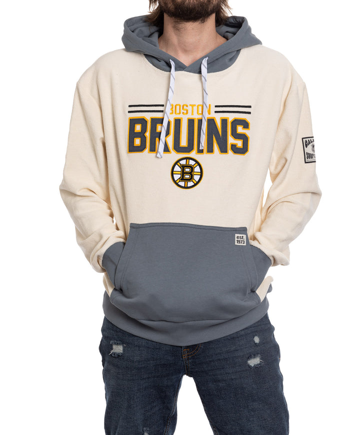 Boston Bruins NHL Unisex Reverse Terry Retro Premium Hoodie