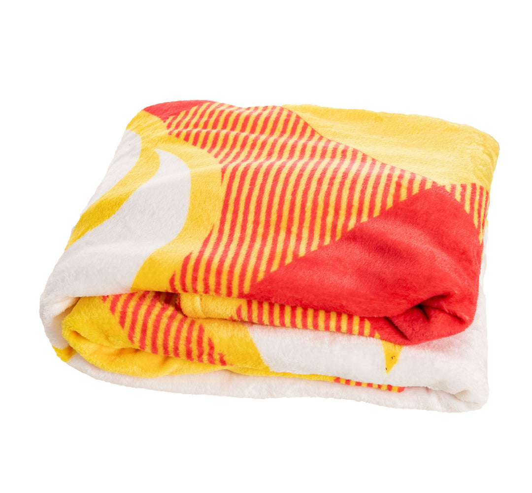 Calgary Flames NHL Ultra-Plush Flannel Plaid Throw Blanket (50" by 60")