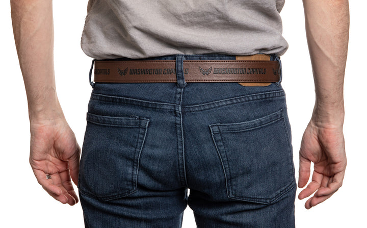 Official Licensed Washington Capitals faux leather belt