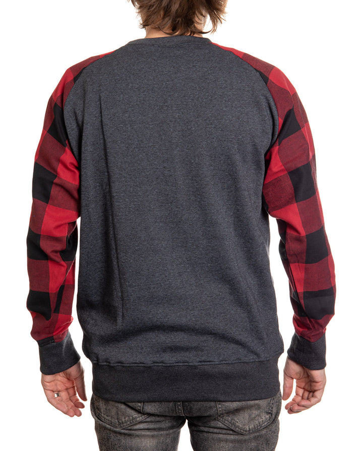 Licensed NHL Chicago Blackhawks Buffalo Plaid sweatshirt