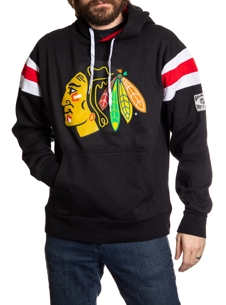 Chicago Blackhawks Varsity Retro Style Hoodie