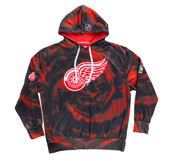 Official NHL licensed Detroit Red Wings Tie Dye Sublimation Hoodie