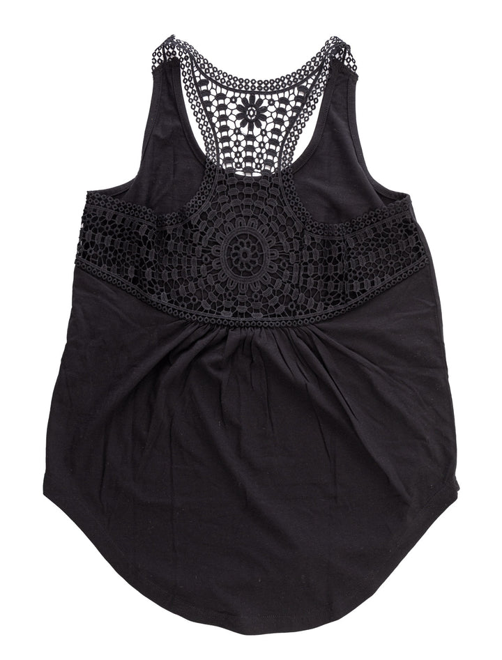 Boston Bruins Ladies "Distressed" Lace Flowy Tank Top