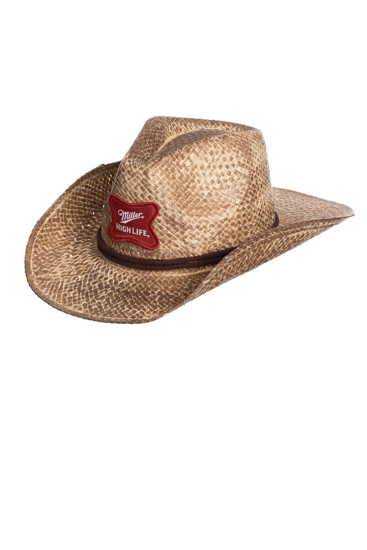 Miller High Life Straw Cowboy Hat