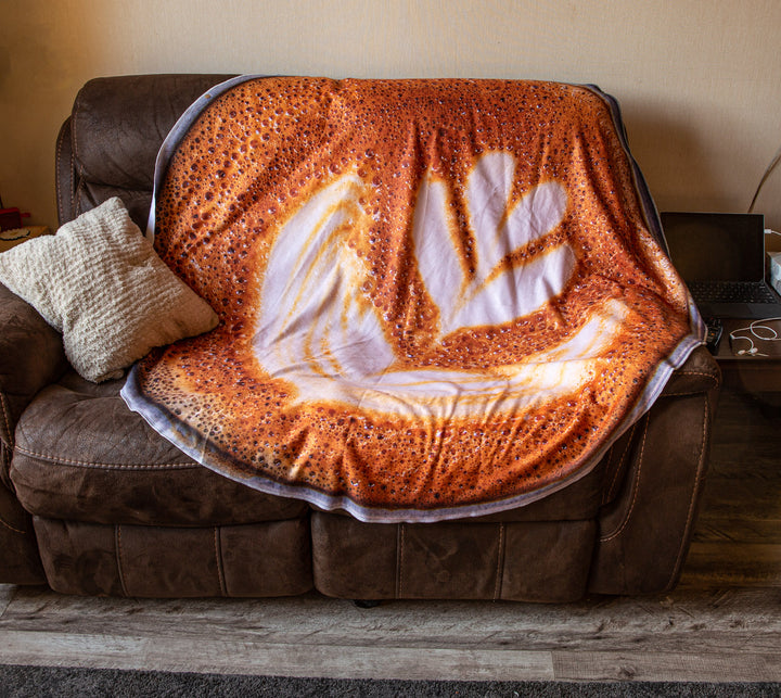 Realistic  Latte Throw - Novelty Blanket