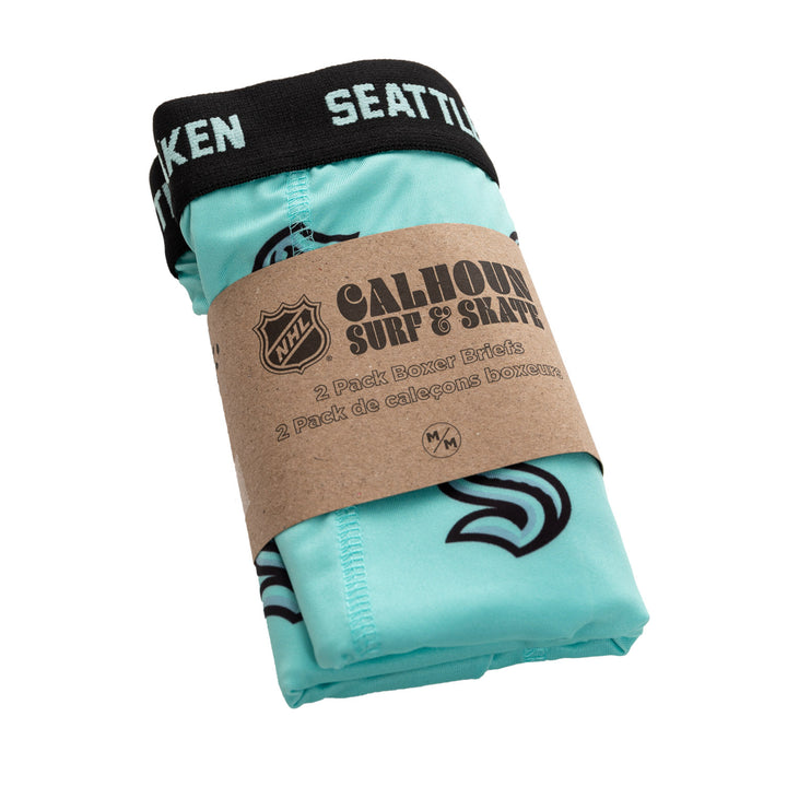 Official NHL Seattle Kraken Boxer Briefs 2pk