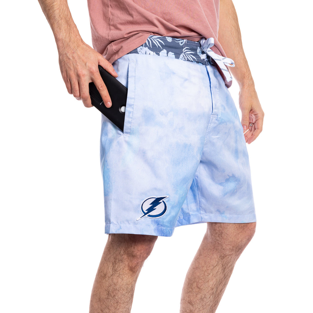 Tampa Bay Lightning Blue Watercolour Boardshorts for Men