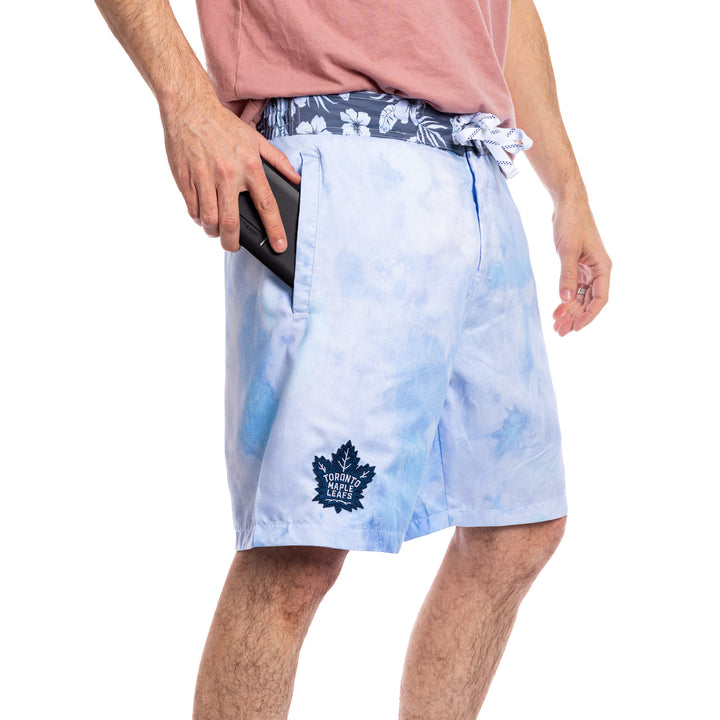 Toronto Maple Leafs Blue Watercolour Boardshorts for Men