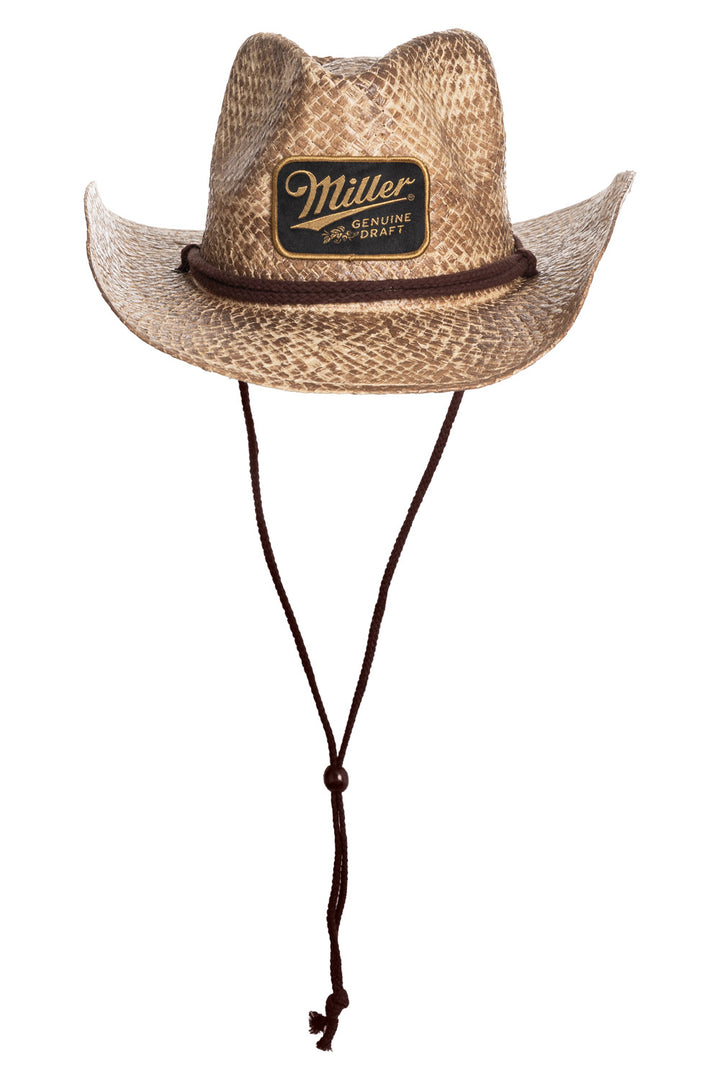 Miller Genuine Draft Straw Cowboy Hat