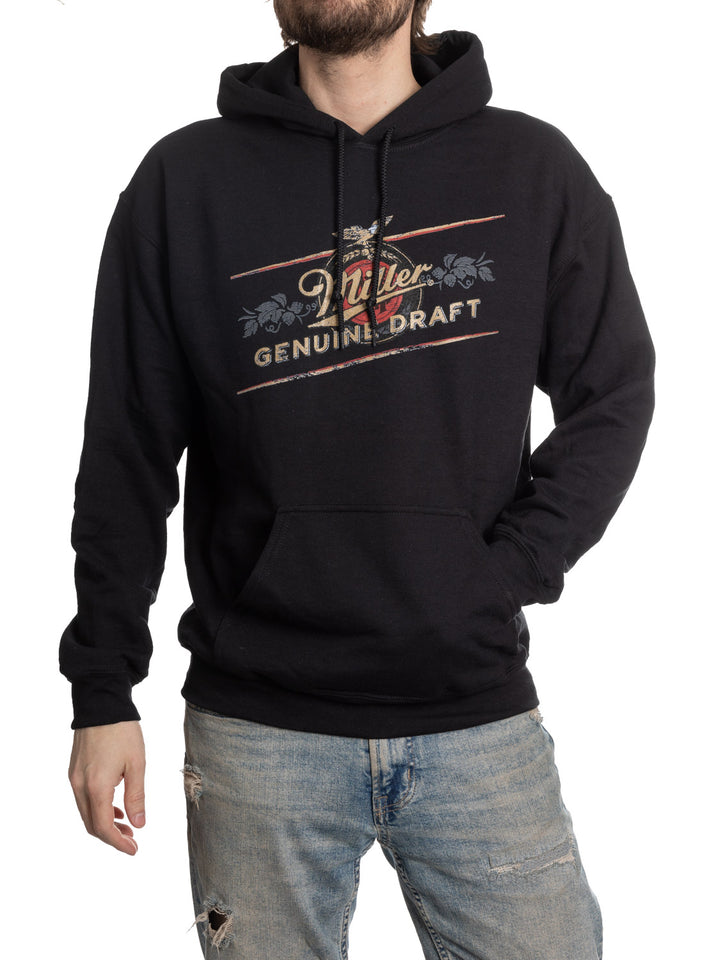 Miller Genuine Draft Classic Logo Black Hoodie
