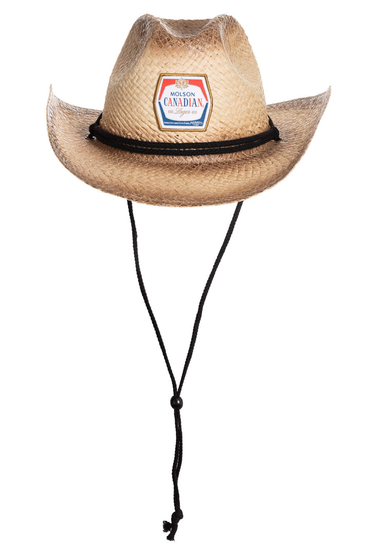 Molson Retro Label Straw Cowboy Hat