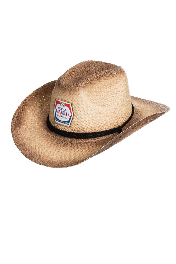 Molson Retro Label Straw Cowboy Hat