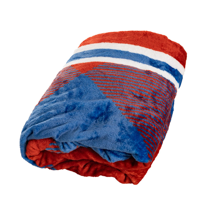 Montreal Canadiens NHL Ultra-Plush Flannel Plaid Throw Blanket (50" by 60")