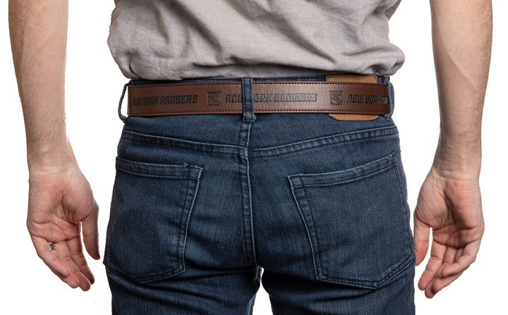 Official NHL Licensed New York Rangers faux leather belt