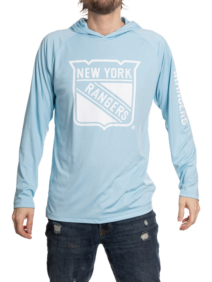 New York Rangers Hooded Rashguard with UV Protection
