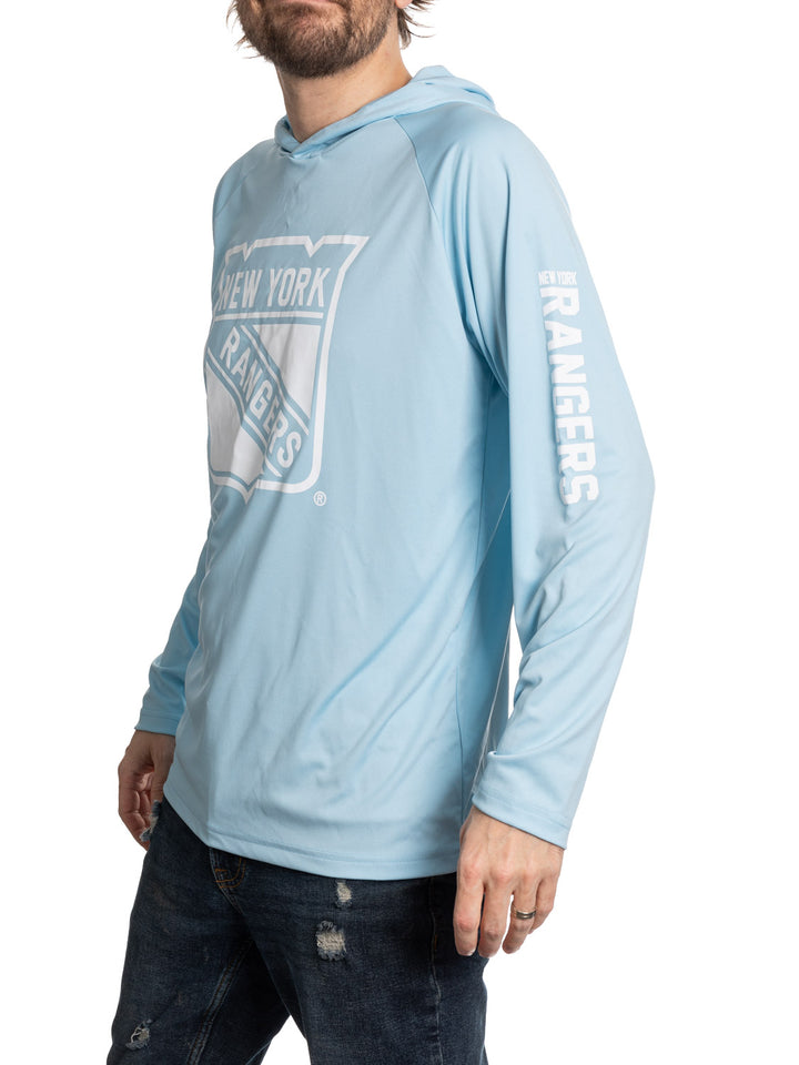 New York Rangers Hooded Rashguard with UV Protection
