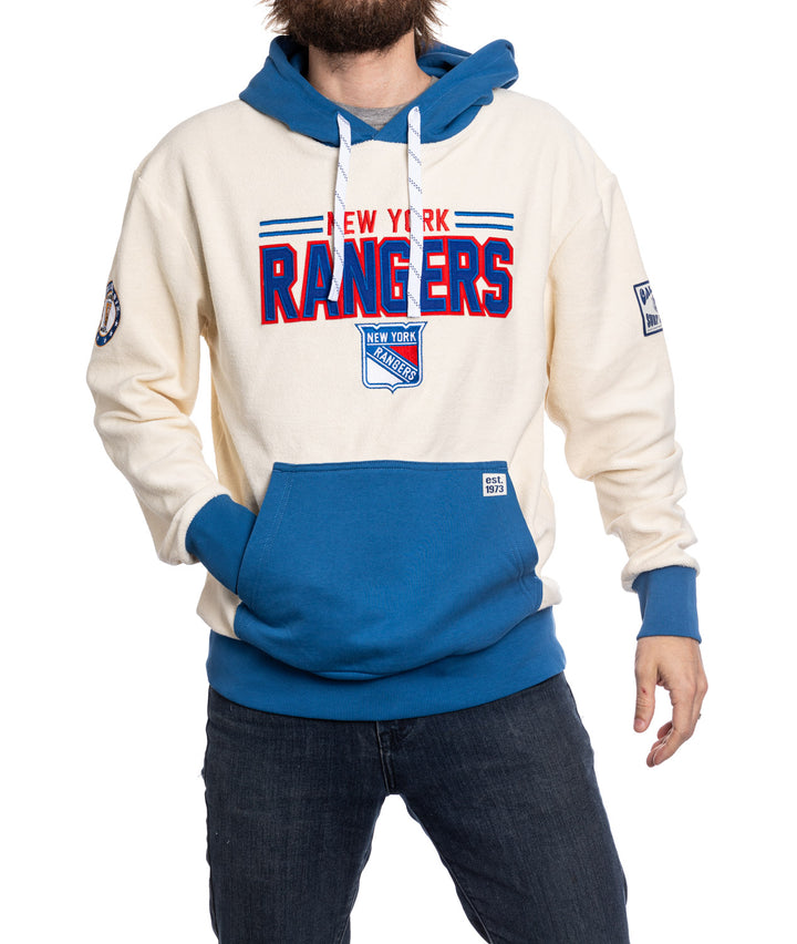 New York Rangers NHL Unisex Reverse Terry Retro Premium Hoodie