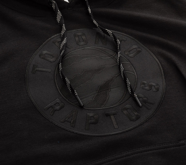 Bulletin Black on Black Toronto Raptors Primary Logo Hoodie