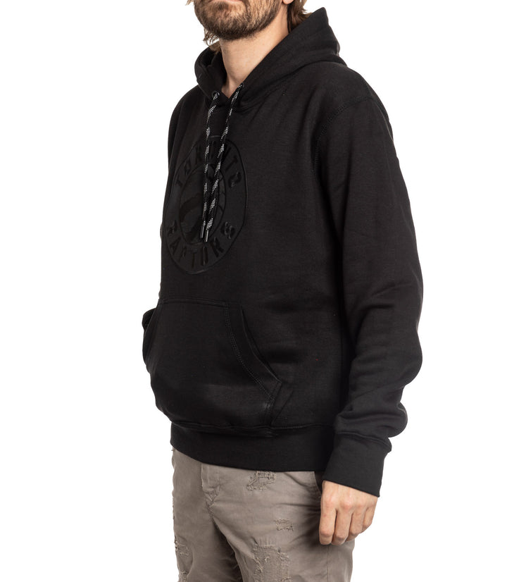 Bulletin Black on Black Toronto Raptors Primary Logo Hoodie