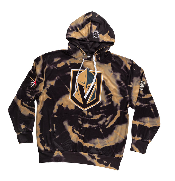 Official NHL licensed Vegas Golden Knights Tie Dye Sublimation Hoodie