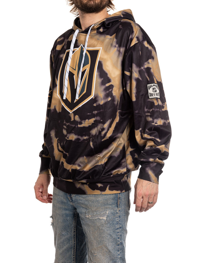 Official NHL licensed Vegas Golden Knights Tie Dye Sublimation Hoodie