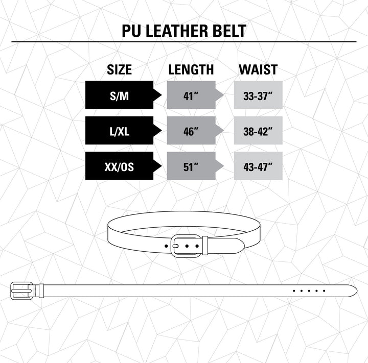 Official Licensed Washington Capitals faux leather belt