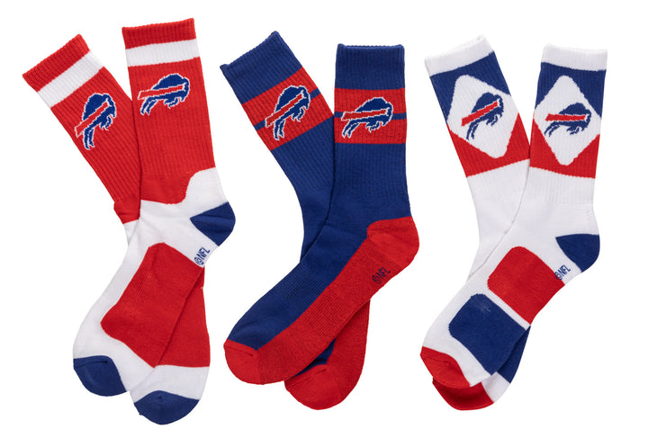 Buffalo Bills Unisex Socks 3-Pack