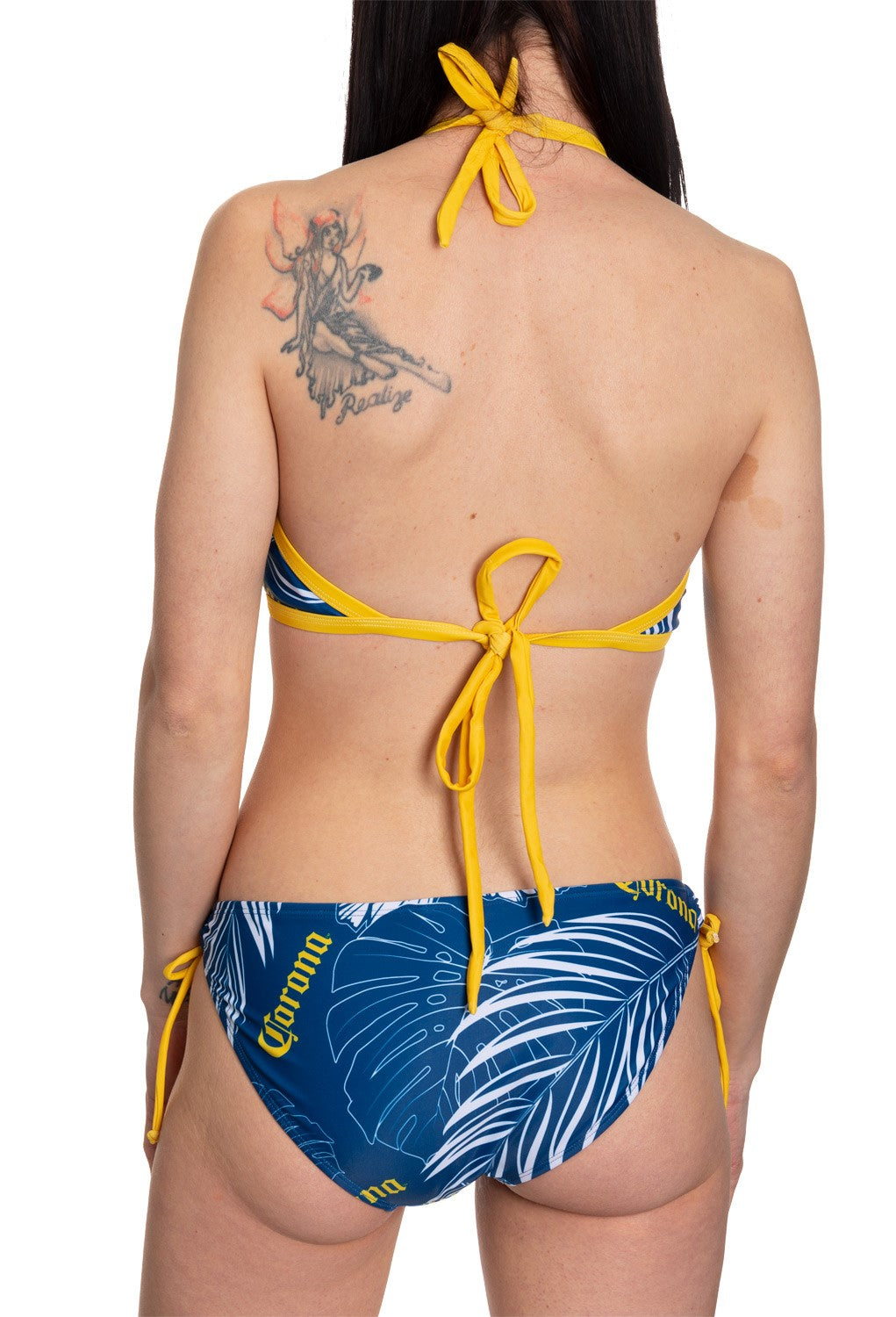 Corona Palm Print Halter Bikini
