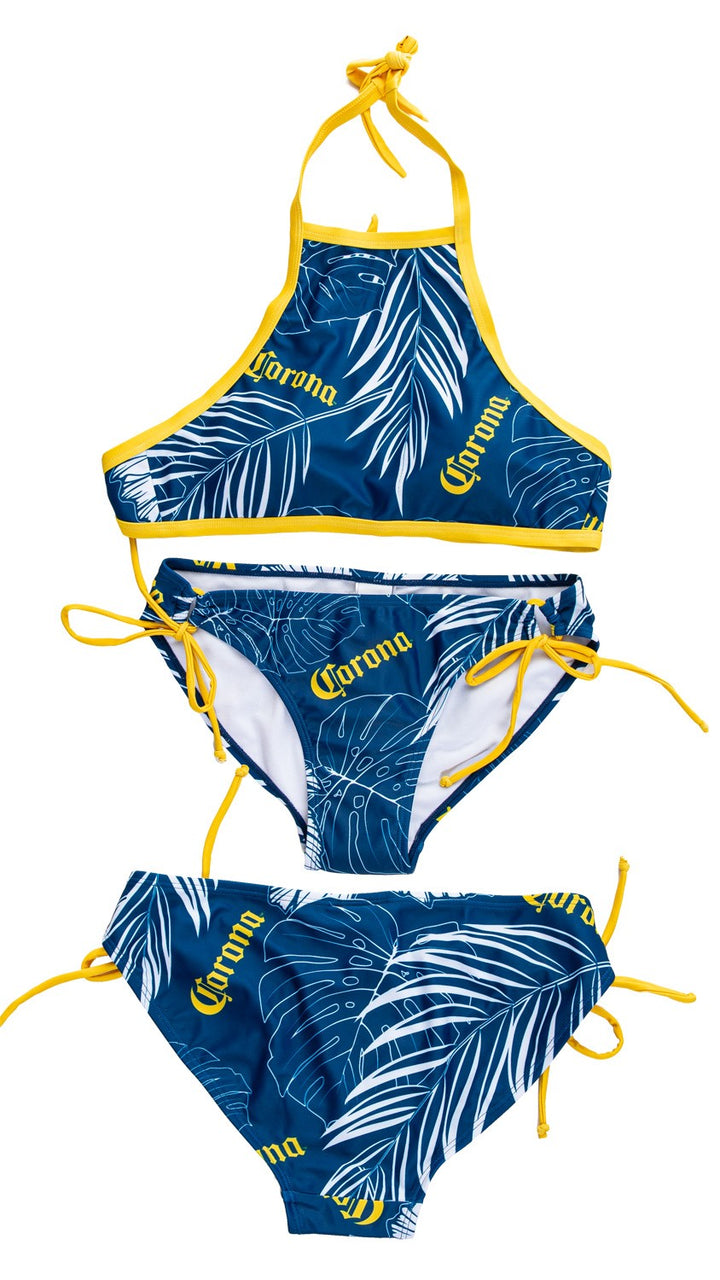 Corona Palm Print Halter Bikini