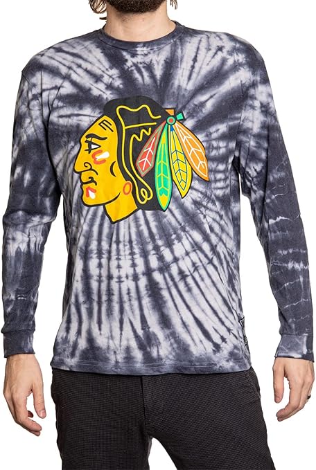 Chicago Blackhawks Spiral Tie Dye Longsleeve Shirt