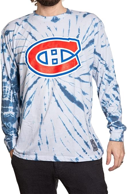 Montreal Canadiens Spiral Tie Dye Longsleeve Shirt