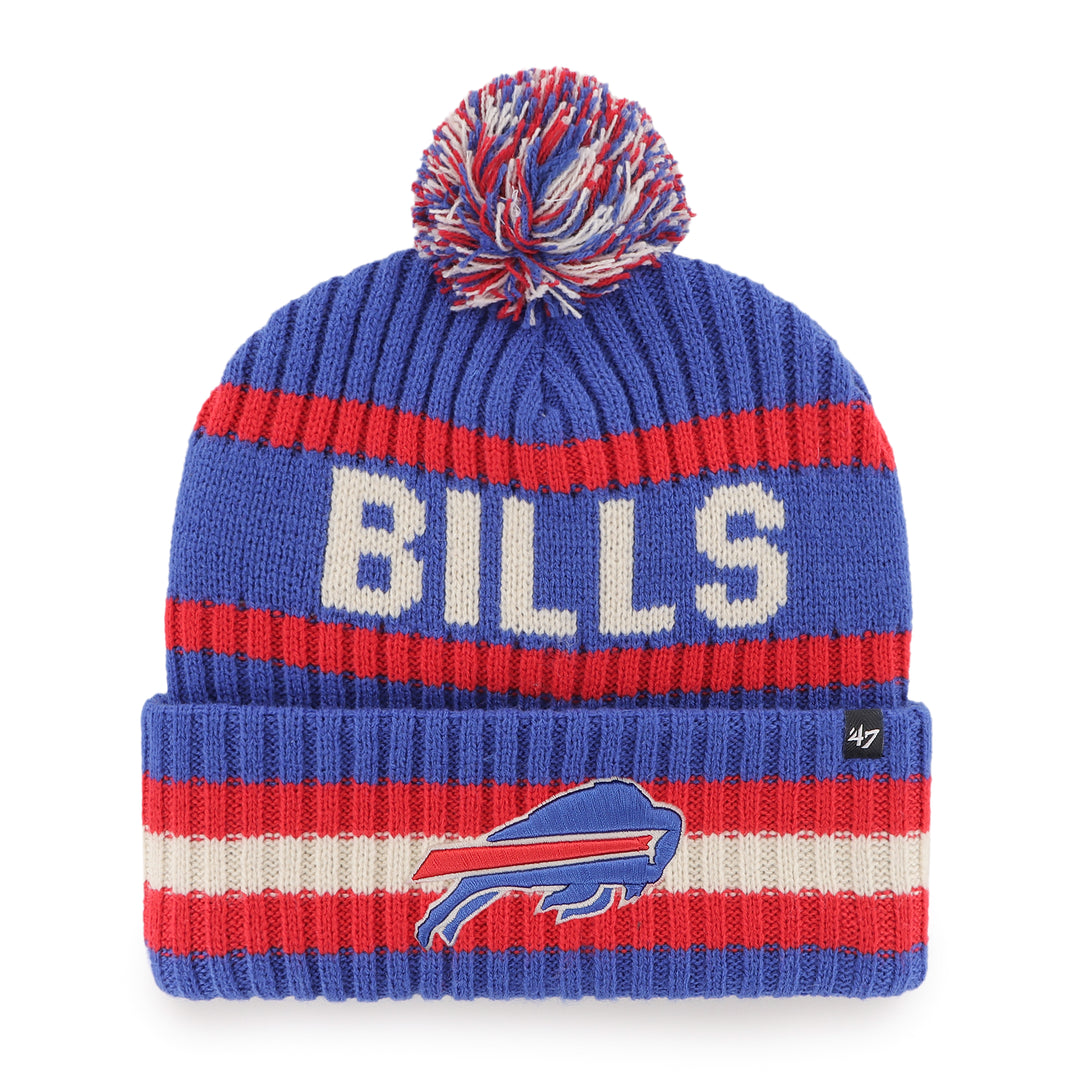 Official License NFL Buffalo Bills Bering Cuff Knit Hat by 47 Brand
