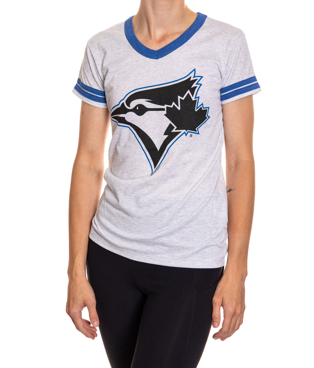 Bulletin MLB Toronto Blue Jays Junior Women's Distressed Cooperstown Logo  Tri-Blend V-Neck T-Shirt : : Sports & Outdoors