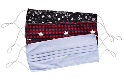 Assorted Adjustable Weaved Face Mask - 3 Pack