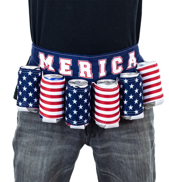 'Merica Beer Belt - Novelty Beverage Holder