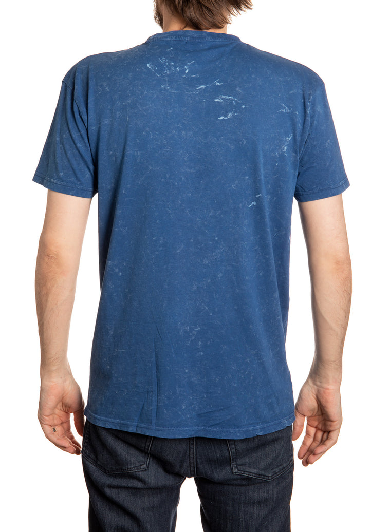 Toronto Maple Leafs Frayed Logo Acid Wash T-Shirt