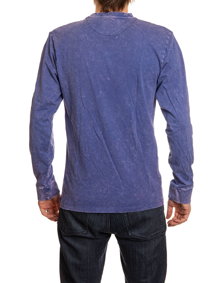 Toronto Maple Leafs Acid Wash Long Sleeve Shirt - Navy